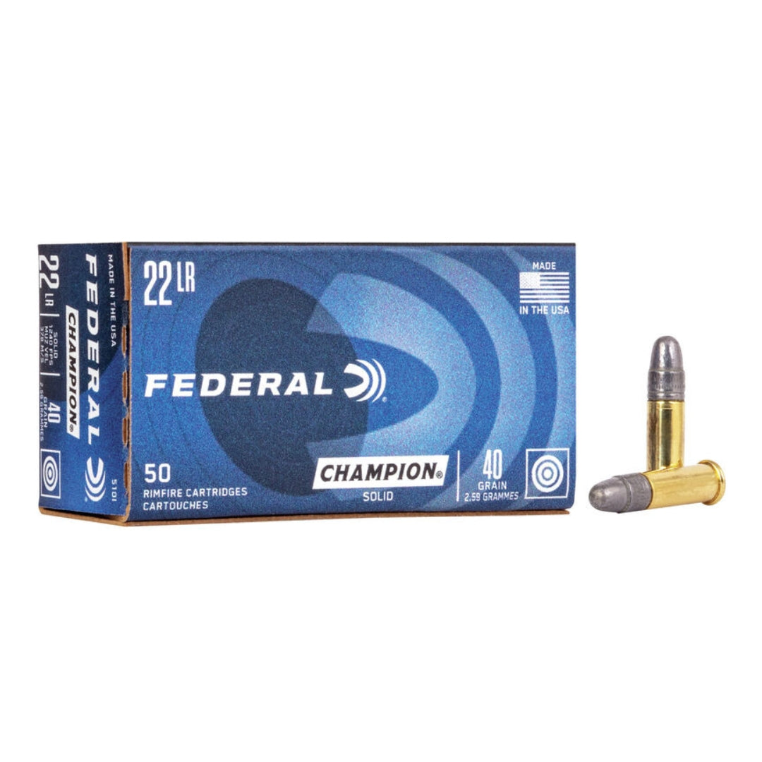 Federal 22 LR Champion Solid 40Gr - Scopes and Barrels