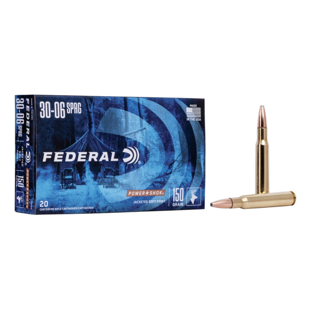 Federal 30 06 Springfield Powershok JSP 150Gr - Scopes and Barrels