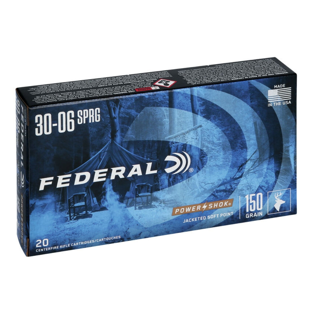 Federal 30 06 Springfield Powershok JSP 150Gr - Scopes and Barrels