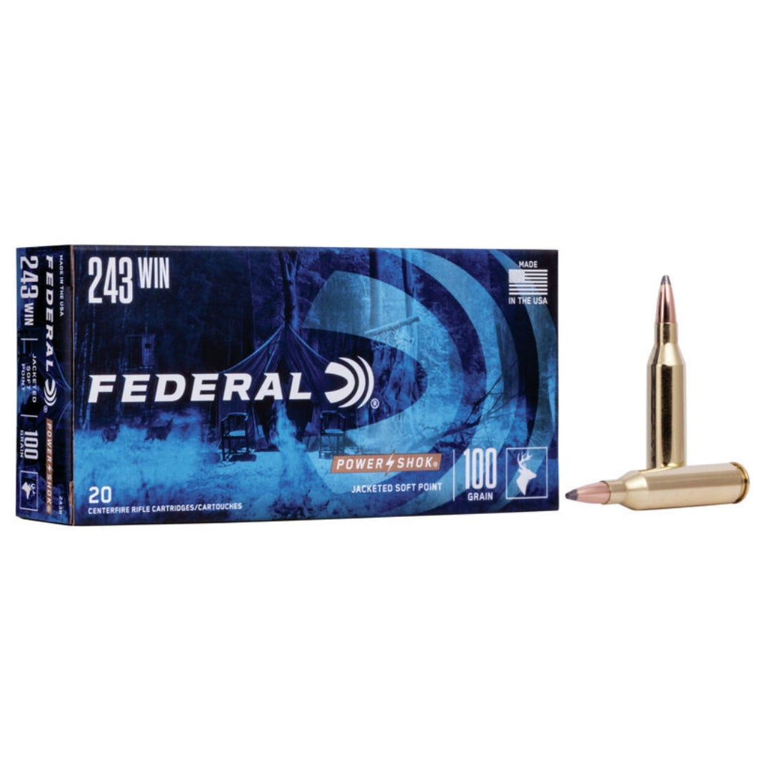 Federal 243 Win Powershok JSP 100Gr - Scopes and Barrels