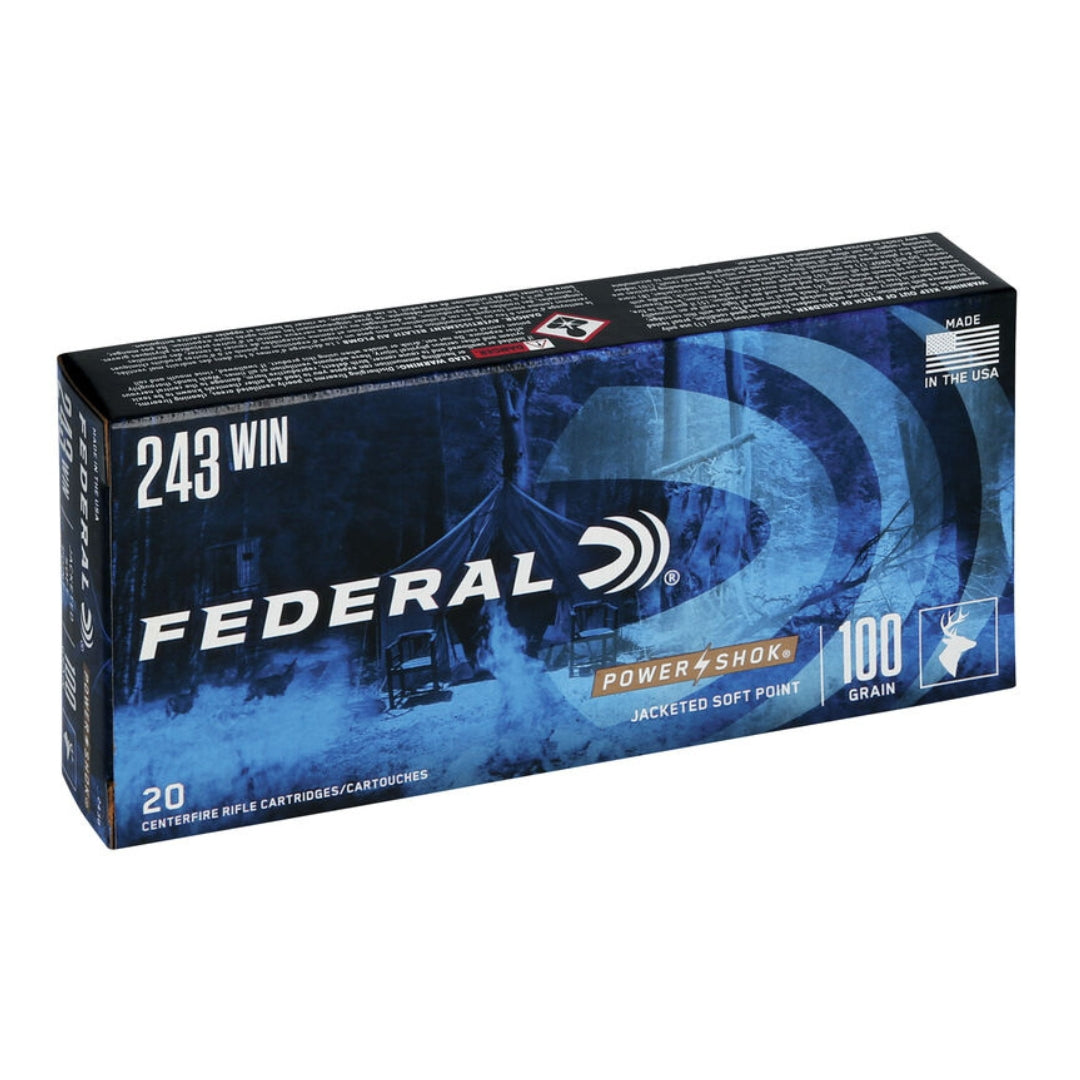 Federal 243 Win Powershok JSP 100Gr - Scopes and Barrels