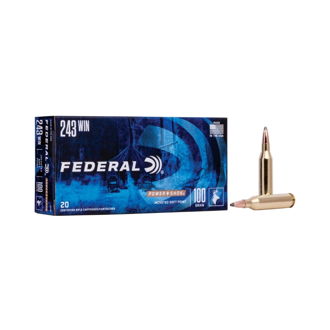 Federal 243 Win Hi-Shok 100Gr - Scopes and Barrels