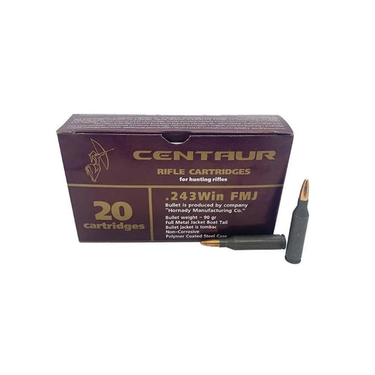 Centaur 243 Win FMJ BT 90 Gr - Scopes and Barrels