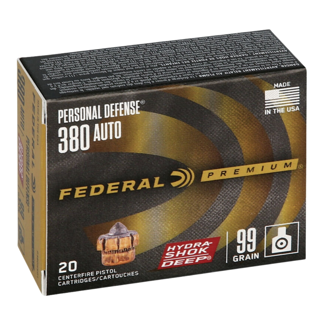 Federal Personal Defense Hydra-Shok Deep 380 Auto