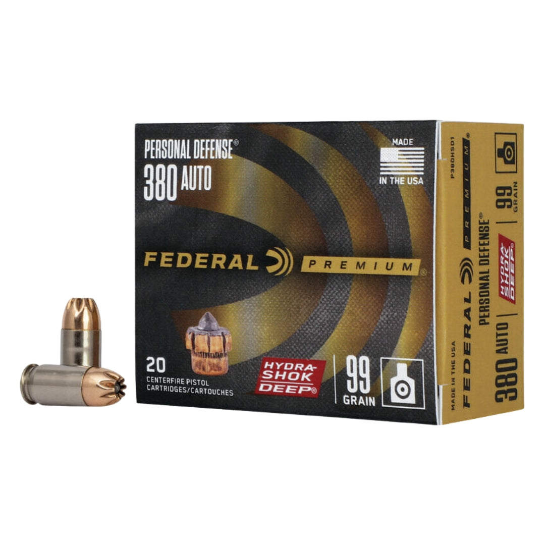 Federal Personal Defense Hydra-Shok Deep 380 Auto