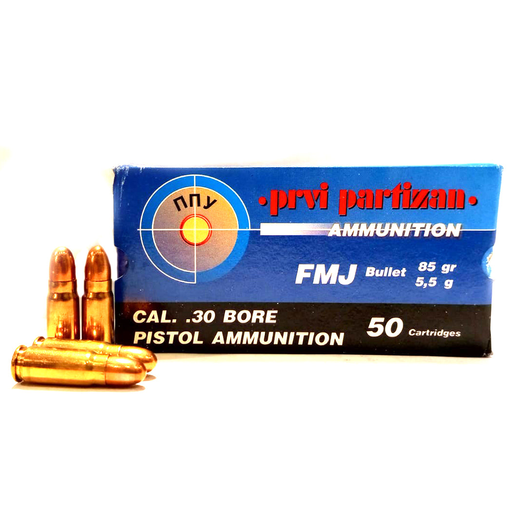 PRIVI PARTIZAN 30 BORE FMJ 85 GR - Scopes and Barrels