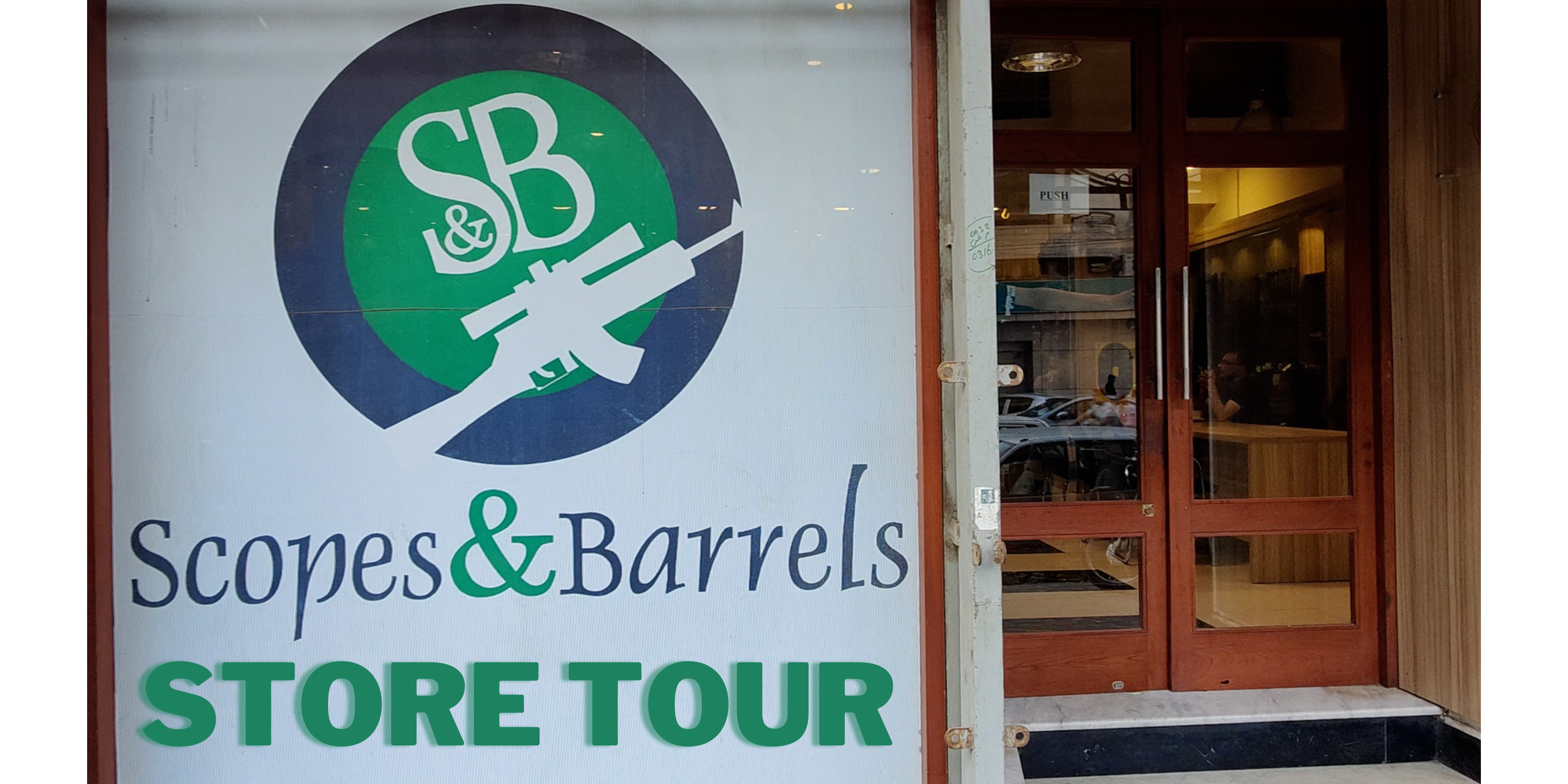 Load video: Scopes &amp; Barrels gun store tour