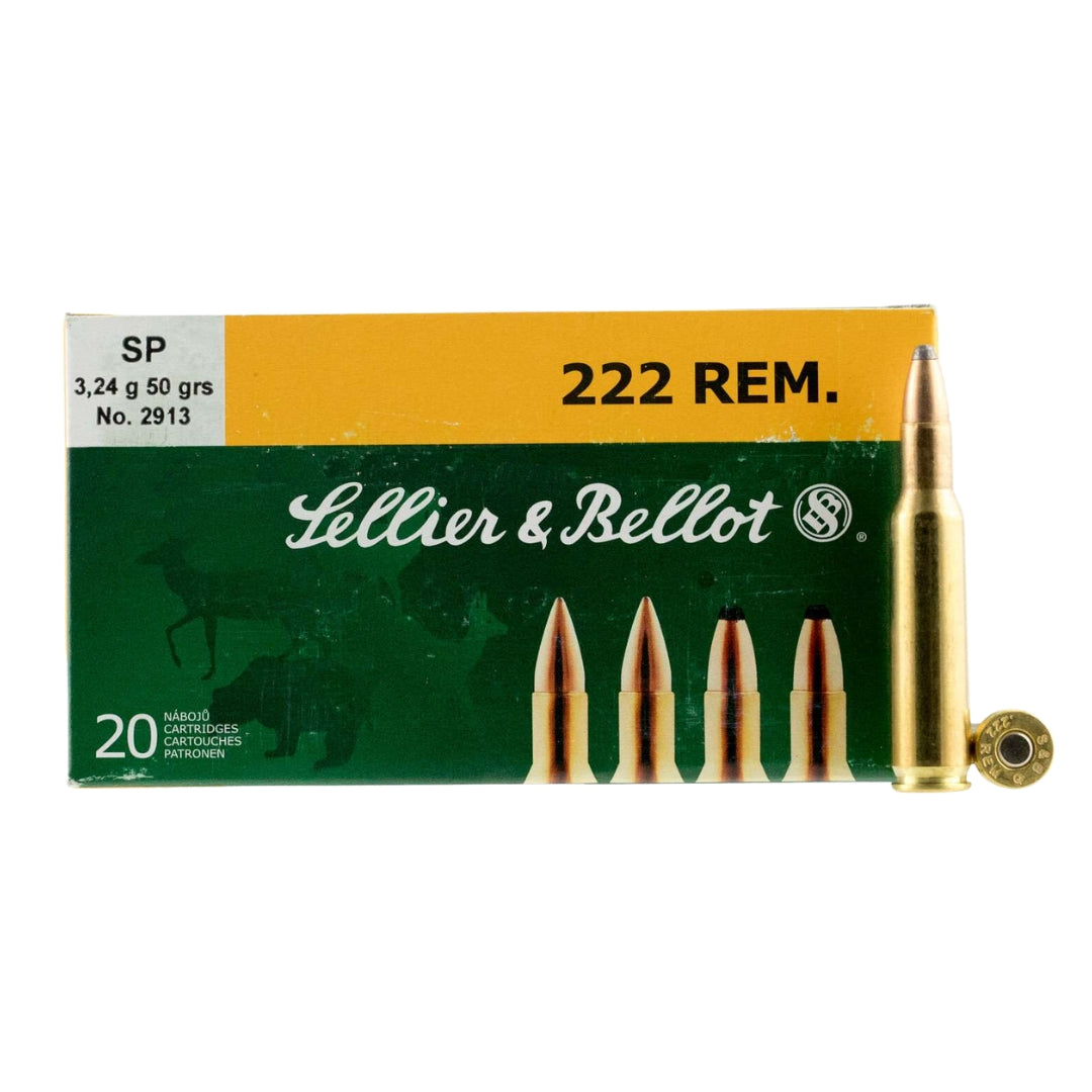 Sellier & Bellot 222 Rem SP 50 gr. - Scopes and Barrels