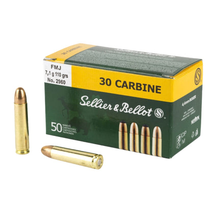 Sellier & Bellot 30 Carbine FMJ 110 gr. - Scopes and Barrels