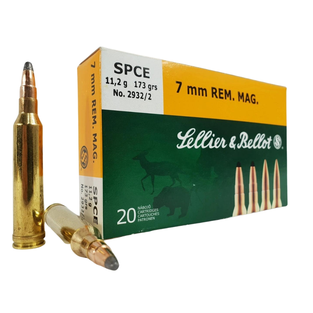 Sellier & Bellot 7MM Rem Mag SPCE 173Gr - Scopes and Barrels