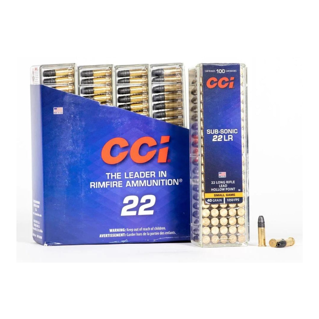 Federal CCI 22 LR Subsonic Small Game Lead HP 40Gr - Scopes and Barrels