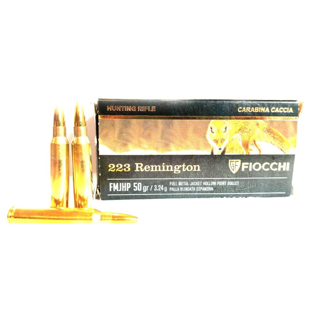 Fiocchi 223 Remington FMJHP 50 gr - Scopes and Barrels