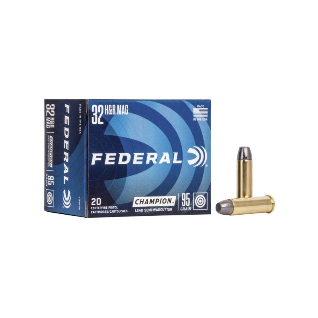 Federal 32 H&R Mag Semi W/Cutter 95 gr.