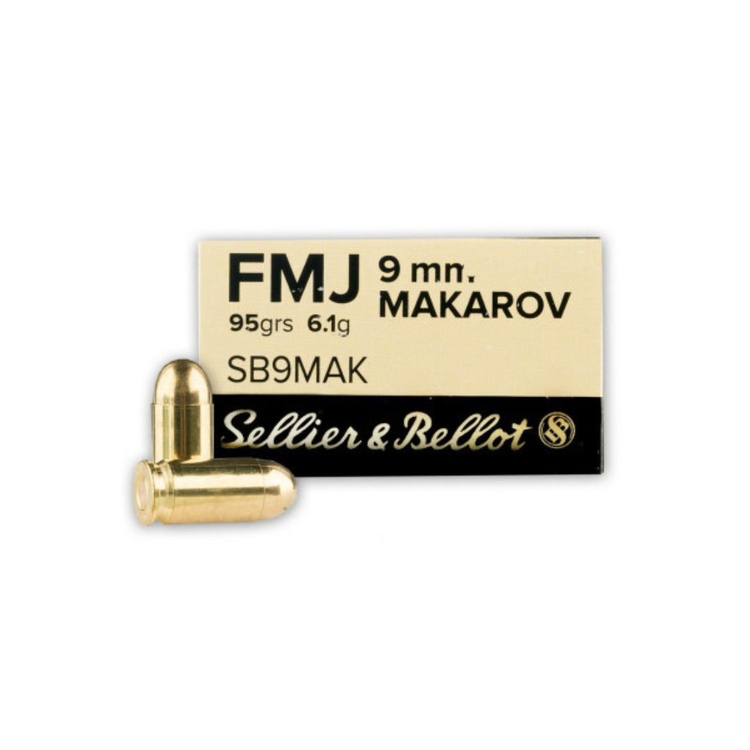 Sellier & Bellot 9mm Makarove FMJ 95 gr.
