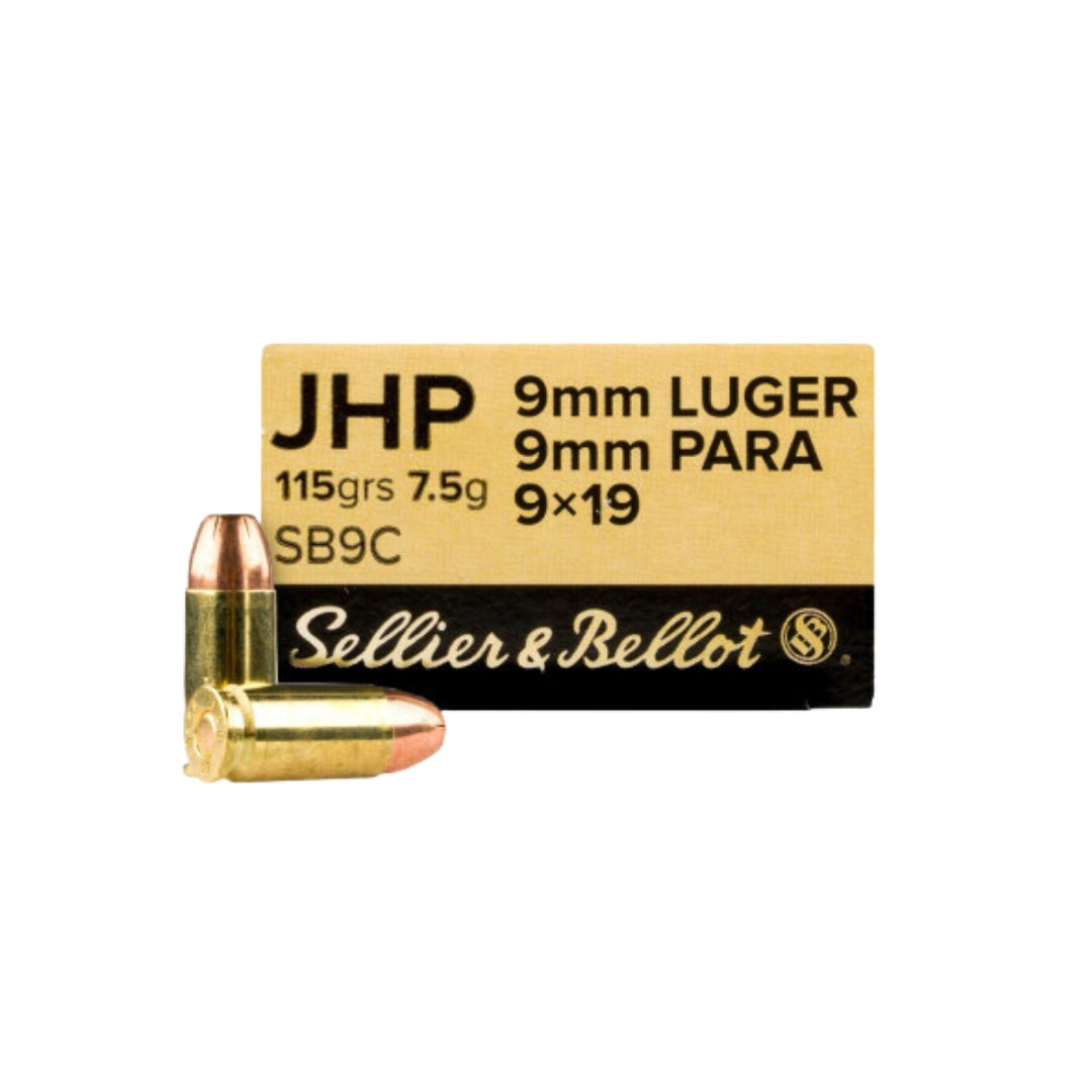 Sellier & Bellot 9mm JHP 115 gr.