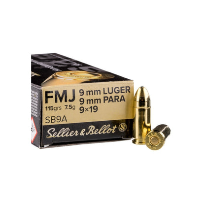 Sellier & Bellot 9mm FMJ 115 gr.