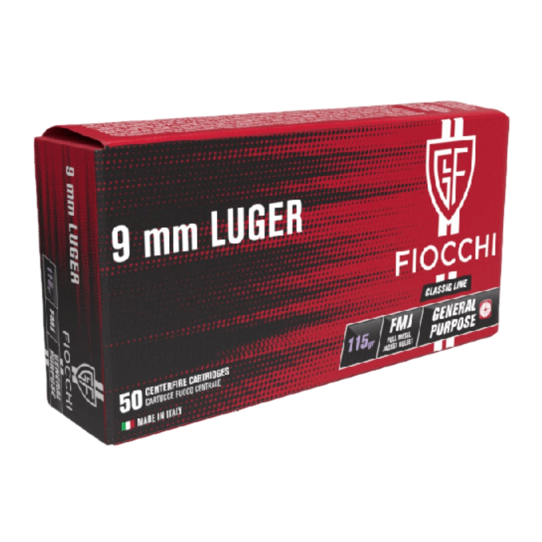 Fiocchi 9MM Luger 115Gr - Scopes and Barrels