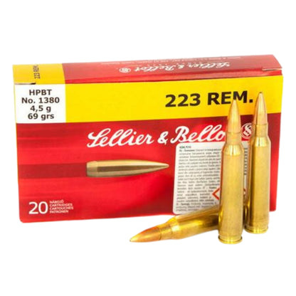 Sellier & Bellot 223 Rem HPBT 69Gr - Scopes and Barrels